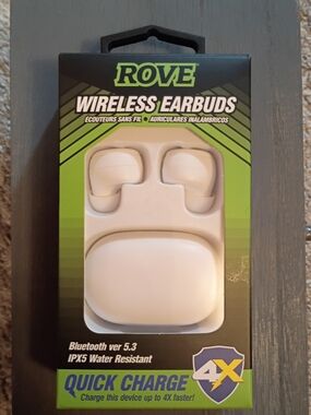 ROVE Wireless Earbuds in White